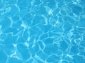 background of the blue pool water with light reflections no people Royalty Free Stock Photo