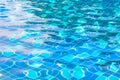 Background of blue rippled water in swimming pool Royalty Free Stock Photo