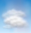 Background Blue Sky Fluffy Clouds Royalty Free Stock Photo