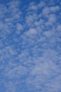 Background of blue sky with many small clouds Royalty Free Stock Photo