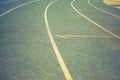 Background of blue track for running at stadium Royalty Free Stock Photo