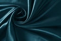 Background blue twisted silk fabric,abstract texture satin fabric. Royalty Free Stock Photo