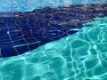 Background of blue water in swimming pool Royalty Free Stock Photo