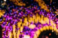 background blur christmas street colored illumination garland Royalty Free Stock Photo