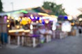 Background is blur of light from outdoor restaurant. Royalty Free Stock Photo
