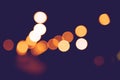 Background blurred bokeh. Lights Ceremonies. Light the lights at night In celebrations Royalty Free Stock Photo