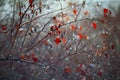 Background blurred branches and raindrops Royalty Free Stock Photo