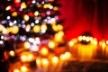 Background of blurred Christmas lights Royalty Free Stock Photo