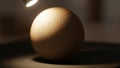 The background is blurred emphasizing the sphere as the central subject Royalty Free Stock Photo