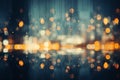 background of bokeh lights of the city generative AI Royalty Free Stock Photo