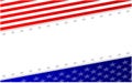 American flag symbols patriotic background frame. Royalty Free Stock Photo