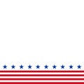 American flag symbols border banner poster