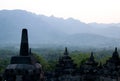 Borobudur temple stupa row in Yogyakarta, Java, Indonesia. Royalty Free Stock Photo