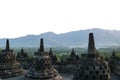 Borobudur temple stupa row in Yogyakarta, Java, Indonesia. Royalty Free Stock Photo