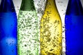 Background with bottle