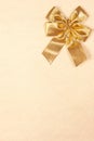 Background with a bow on gold