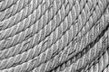 Background braided cotton rope cable marine twisted gray pattern Royalty Free Stock Photo