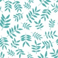 Background with branch silhouettes. Seamless pattern. Royalty Free Stock Photo