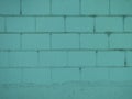 Turquoise brick wall background texture Royalty Free Stock Photo