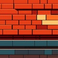 Background of brick wall texture. Royalty Free Stock Photo