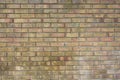 Background of brick wall texture. Old grunge outdoor orange stone texture, english brick wall Royalty Free Stock Photo