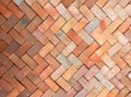 Pattern on the wall with before the orange bricks. Royalty Free Stock Photo