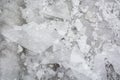 Background from broken pieces of ice. Texture, pattern, closeup Royalty Free Stock Photo
