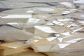 Background from broken pieces of ice. Texture, pattern, closeup Royalty Free Stock Photo