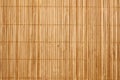 Background of brown bamboo wood in thin slices Royalty Free Stock Photo