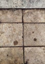 Background of brown bricks with square shape Royalty Free Stock Photo