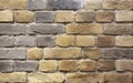 Background of brown building bricks. A wall of bricks Royalty Free Stock Photo