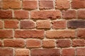 Background of brown building bricks. A wall of bricks Royalty Free Stock Photo