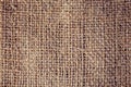 Background of a brown burlap bag Royalty Free Stock Photo