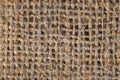 Background of a brown burlap bag Royalty Free Stock Photo