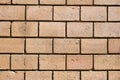 Brown clinker bricks