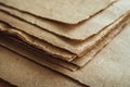 background with a brown kraft paper sheet Royalty Free Stock Photo