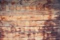 Background of brown planks of the old stand for paper messages. The texture of wooden boards, closeup Royalty Free Stock Photo