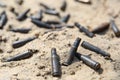 Background of bullet cartridges