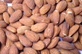 Almond seeds background