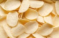 A bunch of potato chips. Royalty Free Stock Photo