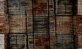 Background of burlap hessian sacking. Linen texture.. net texture. Royalty Free Stock Photo
