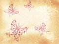 Background with butterflies