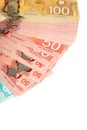 Background. Canadian dollars Royalty Free Stock Photo