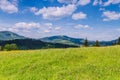 Background of Carpathian mountains landscape in Ukraine Royalty Free Stock Photo