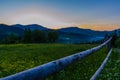 Background of Carpathian mountains landscape in Ukraine Royalty Free Stock Photo