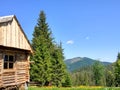 Background of Carpathian mountains landscape in Ukraine Royalty Free Stock Photo