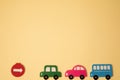 background with cars art collage. car traffic Royalty Free Stock Photo