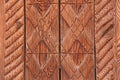 Background of Carved Wood Terracotta and Brown. Wood Carving, Ge Royalty Free Stock Photo