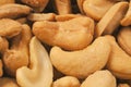 Background of cashew nuts. Royalty Free Stock Photo