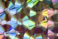 Background of cds or dvds Royalty Free Stock Photo